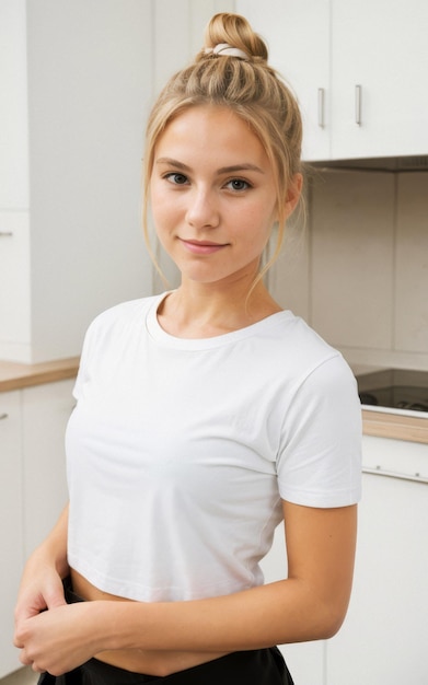 Schöne Frau Porträt Professionelles Fotoshoot Lagerbild