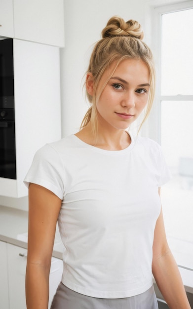 Schöne Frau Porträt Professionelles Fotoshoot Lagerbild