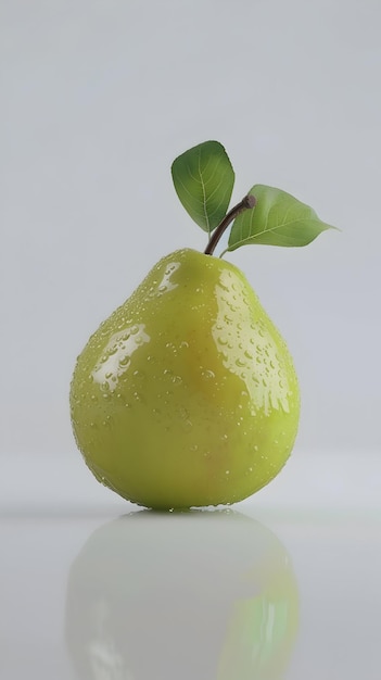 Schöne frische Birnenfrüchte auf weißem Hintergrund