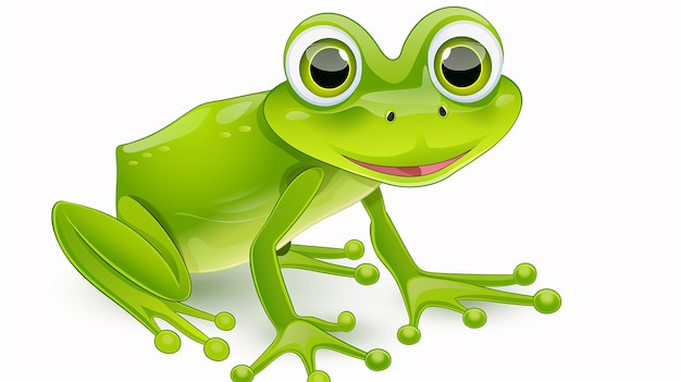 Schöne Froschzeichnung isoliert