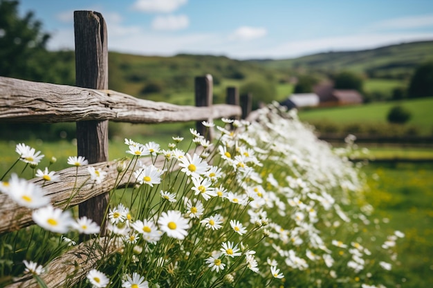 Foto schöne gänseblümchen