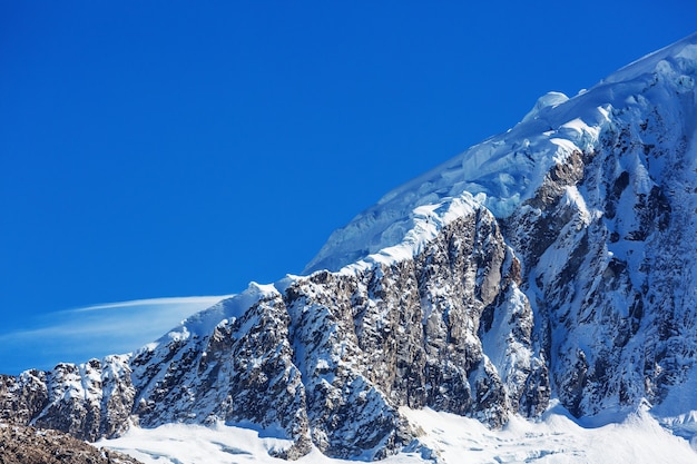 Schöne Gebirgslandschaften in Cordillera Huayhuash, Peru, Südamerika