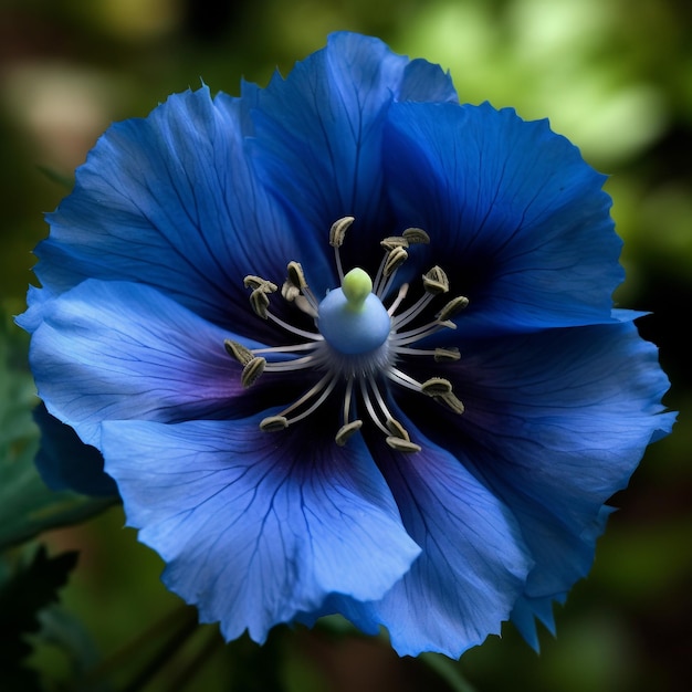 schöne große blaue Blume