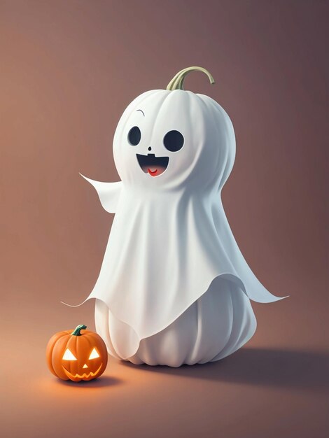 Schöne Halloween-Geister-weiße Kleid