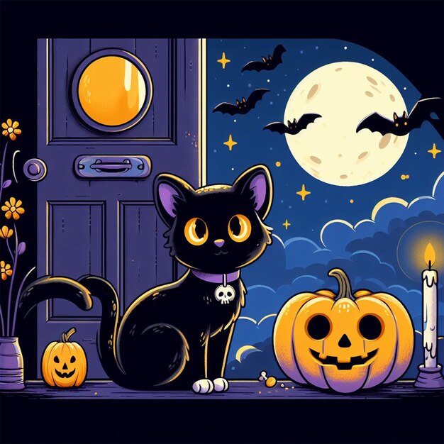 Schöne Halloween-Illustration