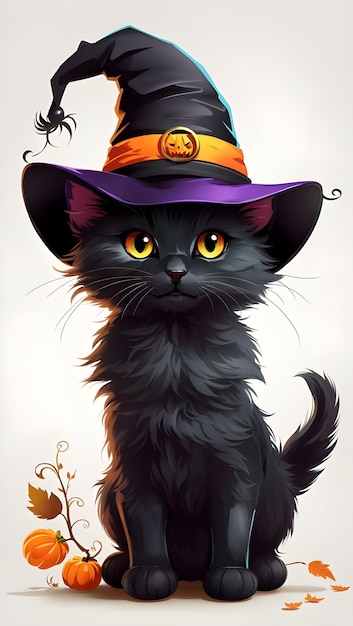 Schöne Halloweener Hintergrundkatze