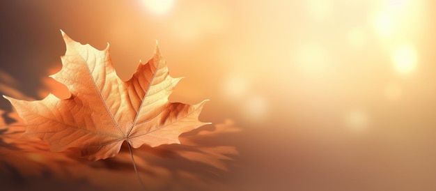 Schöne Herbstblätter Hintergrundillustration KI generiert