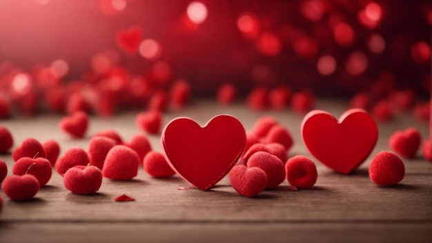 Schöne Herzen Hintergrund für eine Valentinstagskarte