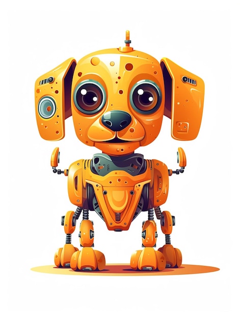 Schöne Illustration eines Roboterhundes