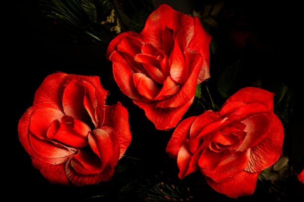 Schöne Imitation einer roten Rose