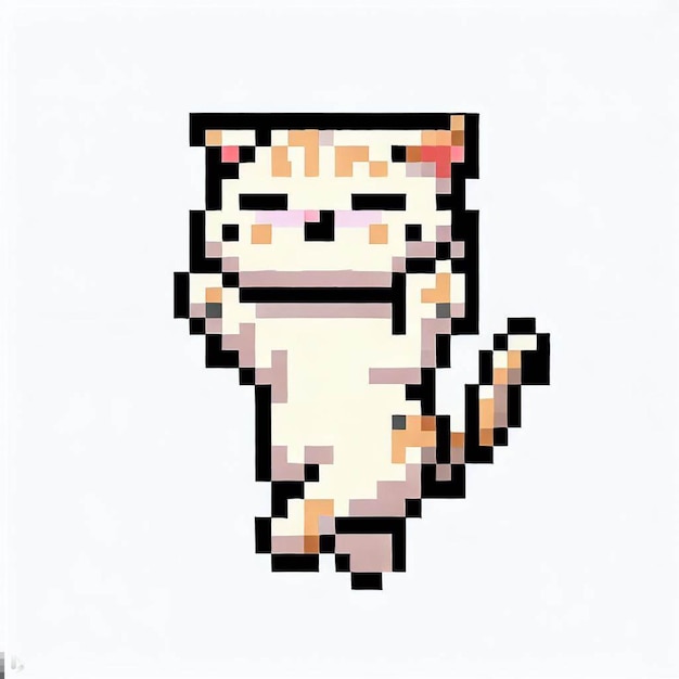 schöne Katzen-Pixel-Kunst