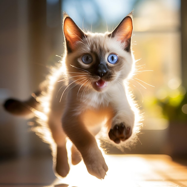 schöne Katzenwandpapier oder ein schönes Katzenfoto