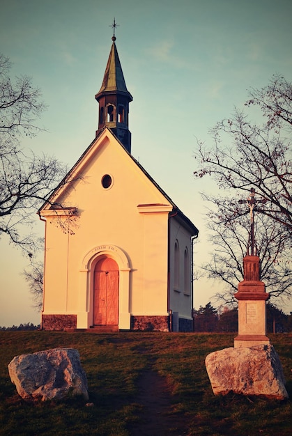 Schöne kleine Kapelle Die Kapelle Maria Hilfe der Christen Mitteleuropa Tschechien Region Südmähren Die Stadt Brünn