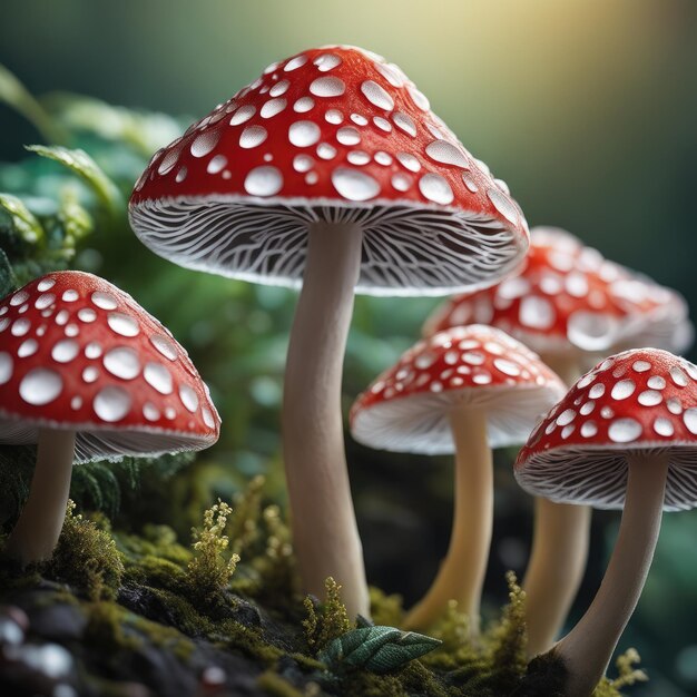 Foto schöne kleine pilze
