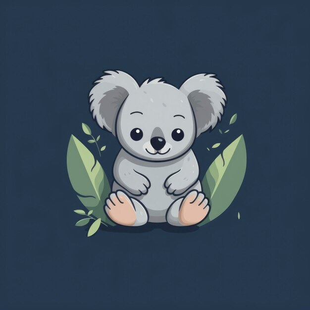 Schöne Koala-Cartoonillustration