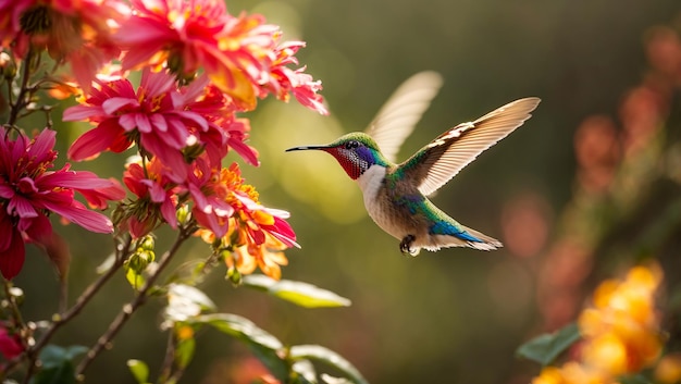 Schöne Kolibri-Blüten