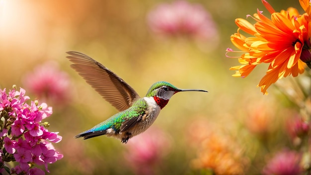 Schöne Kolibri-Blüten