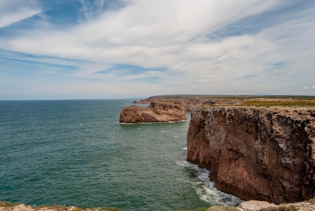 Schöne Küste von Portugal Sagres