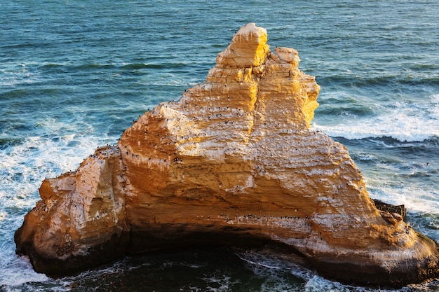 Schöne Küstenlandschaften in Paracas National Reserve, Ica-Region, Pazifikküste von Peru.