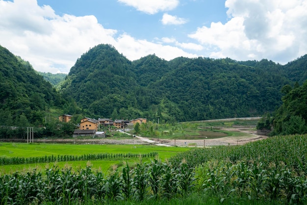 Schöne ländliche Landschaft in China