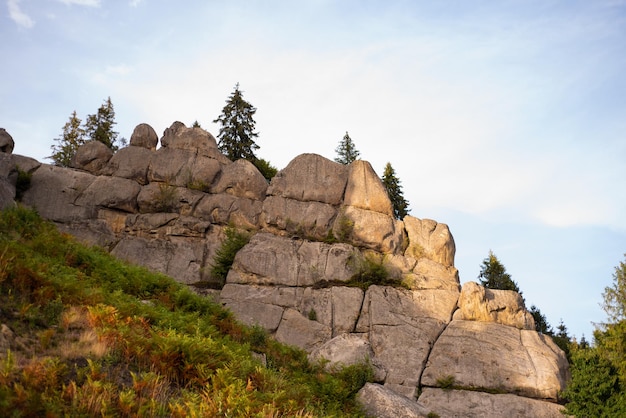 Schöne Landschaft der Berge. Luftbild