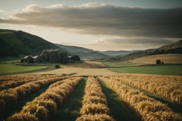 schöne Landschaft der ländlichen Natur