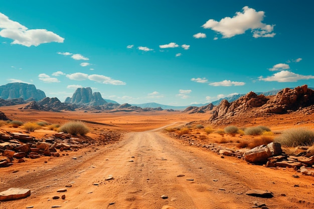 Schöne Landschaft der Negev-Wüste der Namib-Nakluft-Park in Namibiagenerative ai