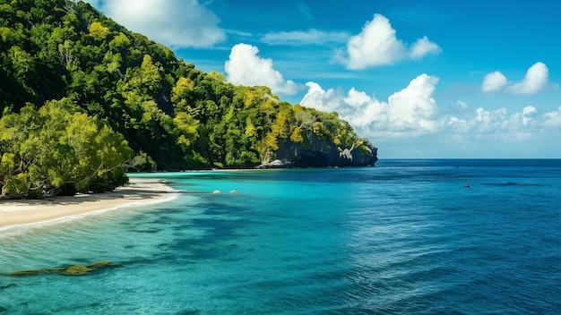 Schöne Landschaft des Meeres Ozean für Freizeitreisen und Ferien