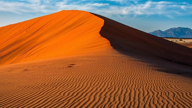 Schöne Landschaft mit orangefarbenen Sanddünen in der Namib-Wüste im Namibnaukluft-Nationalpark