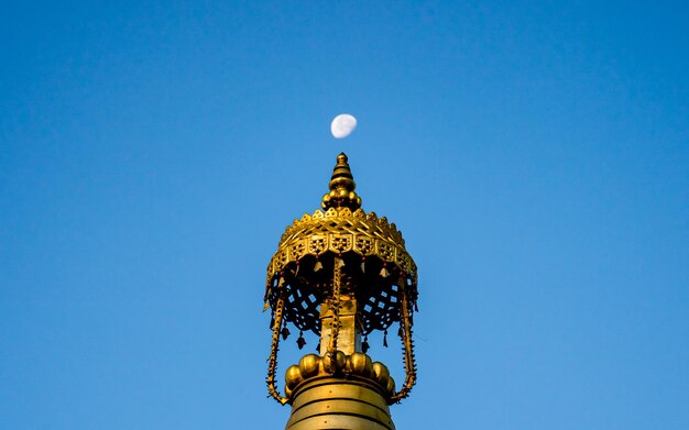 schöne Landschaftsansicht von Soyambunath Stupa in Kathmandu Nepal