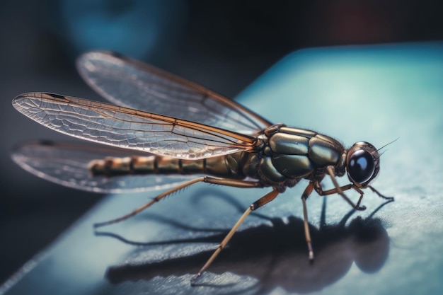 schöne Libelle im Wald