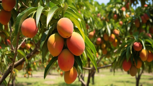 Schöne Mango in einer Obstgartenplantage