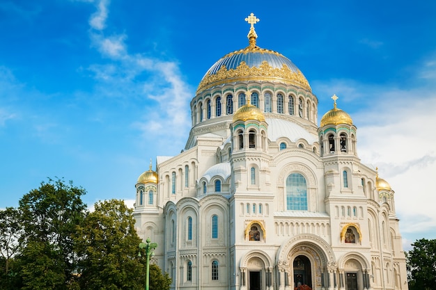 Schöne Marine-St.-Nikolaus-Kathedrale, Kronshtadt, St. Petersburg, Russland