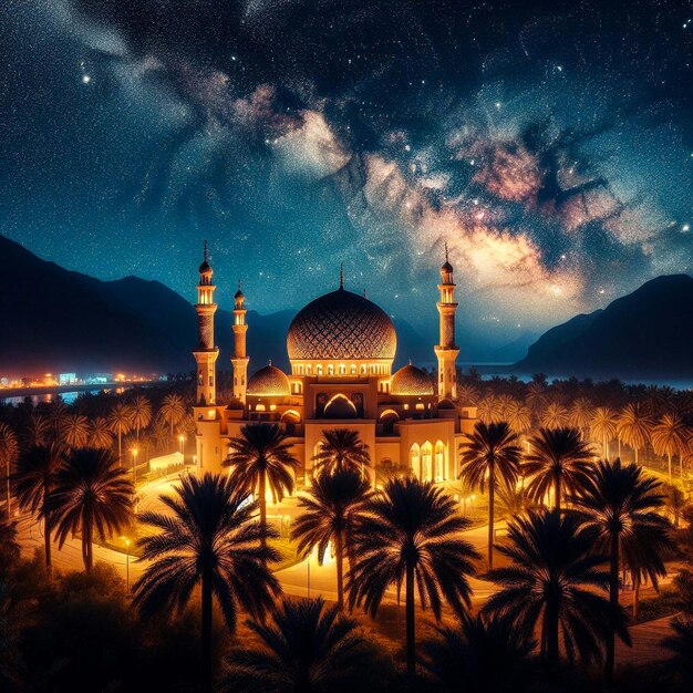 Schöne Moschee und islamische Architektur