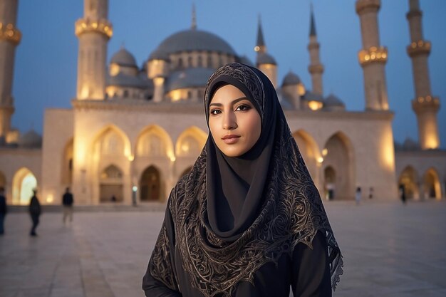 Foto schöne muslimische frau