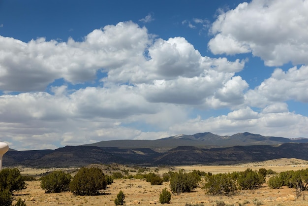 Schöne natürliche berge von new mexico unter der amerikanischen wüste