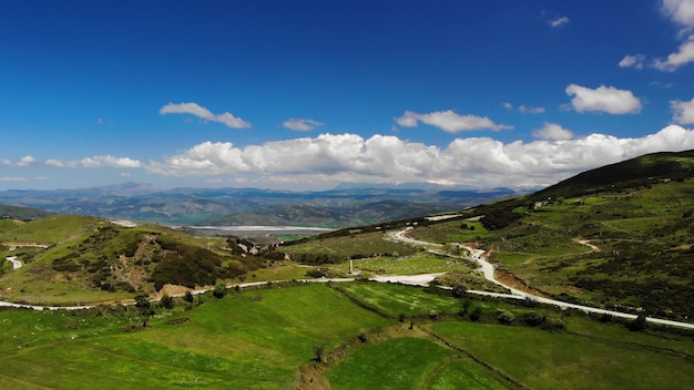 Schöne Natur. Albanien Naturlandschaft. Luftaufnahmen von albanischen Bergen