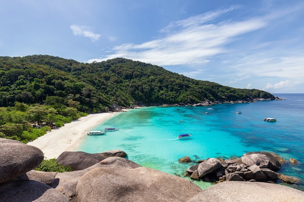 Schöne Natur der Inseln in der Andamanensee bei Similan Islands