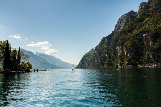 Foto schöne natur in italien alpen mountaina in europa