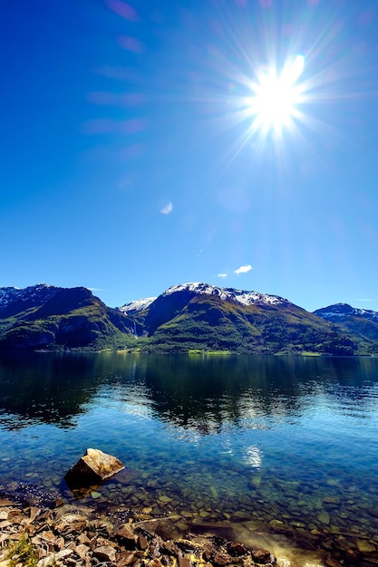 Schöne Natur Norwegen Naturlandschaft.