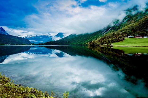 Schöne Natur Norwegen Naturlandschaft.