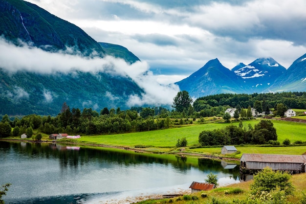 Schöne Natur Norwegen Naturlandschaft.