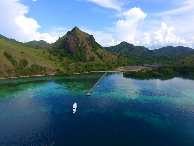 Schöne Naturlandschaft der Komodo-Inseln Nusa Tenggara Indonesien