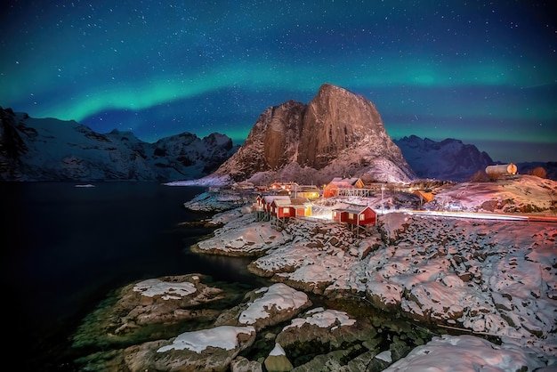 Schöne Naturlandschaft der Lofoten in Norwegen