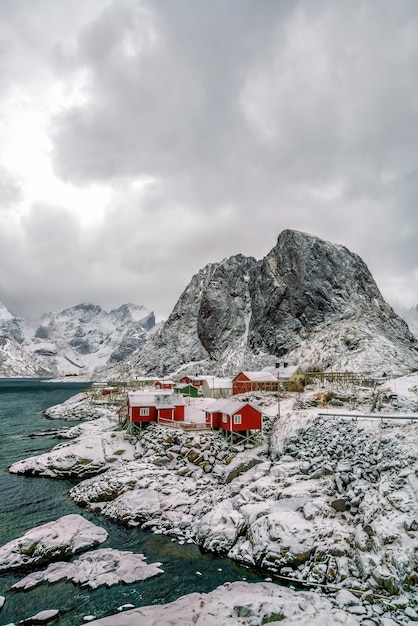 Schöne Naturlandschaft der Lofoten in Norwegen