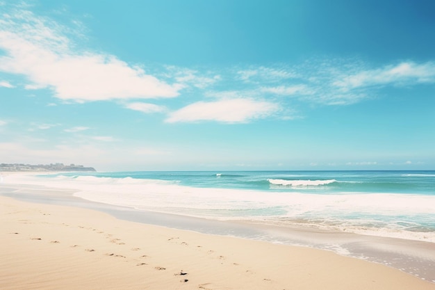 Schöne Naturlandschaft im Freien mit Meer und Strand mit Kokosnusspalme