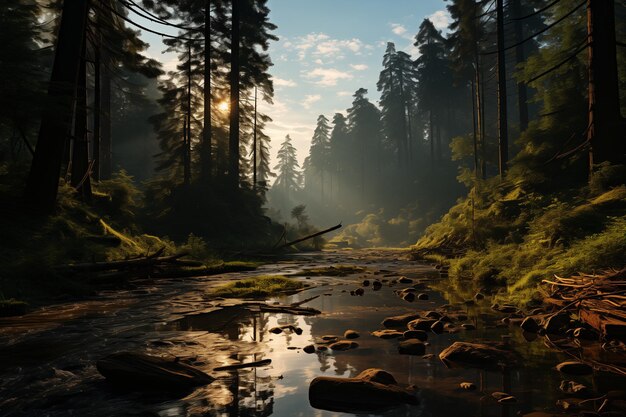 Schöne Naturlandschaft im Wald