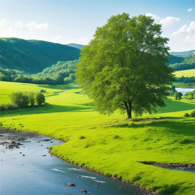 Schöne Naturlandschaft Landschaft