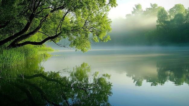 Schöne Naturlandschaft mit Tapetenansicht