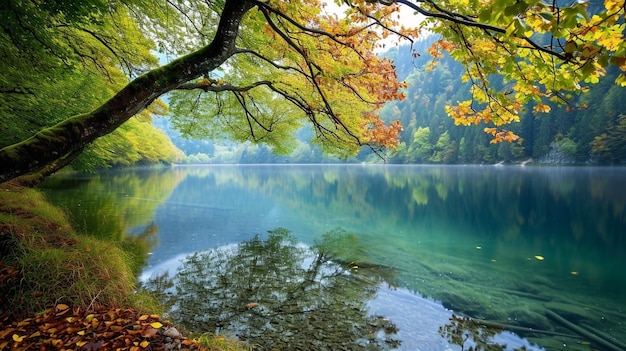 Schöne Naturlandschaft mit Tapetenansicht